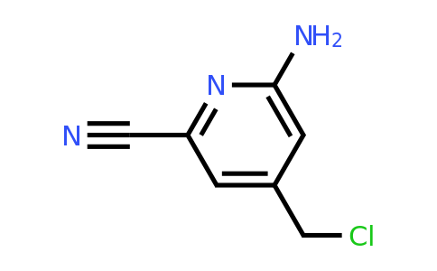 CAS 1393566-46-5 | 6-Amino-4-(chloromethyl)pyridine-2-carbonitrile