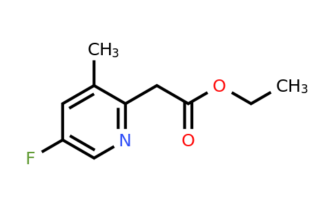 CAS 1393566-53-4 | Ethyl (5-fluoro-3-methylpyridin-2-YL)acetate