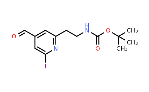 CAS 1393566-54-5 | Tert-butyl 2-(4-formyl-6-iodopyridin-2-YL)ethylcarbamate