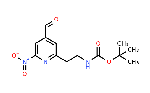 CAS 1393566-73-8 | Tert-butyl 2-(4-formyl-6-nitropyridin-2-YL)ethylcarbamate