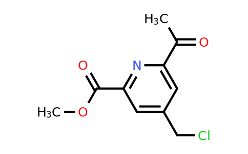 CAS 1393566-75-0 | Methyl 6-acetyl-4-(chloromethyl)pyridine-2-carboxylate