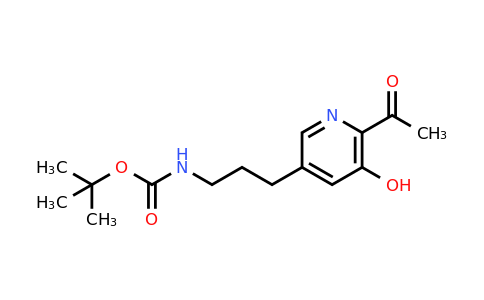 CAS 1393566-86-3 | Tert-butyl 3-(6-acetyl-5-hydroxypyridin-3-YL)propylcarbamate