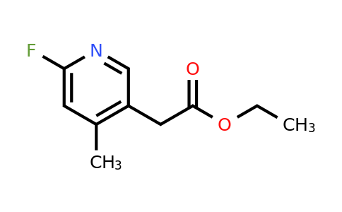 CAS 1393567-06-0 | Ethyl (6-fluoro-4-methylpyridin-3-YL)acetate