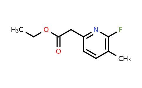 CAS 1393567-14-0 | Ethyl (6-fluoro-5-methylpyridin-2-YL)acetate