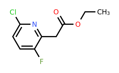 CAS 1393567-23-1 | Ethyl (6-chloro-3-fluoropyridin-2-YL)acetate