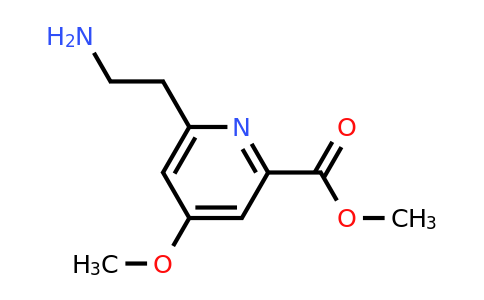 CAS 1393567-26-4 | Methyl 6-(2-aminoethyl)-4-methoxypyridine-2-carboxylate
