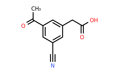 CAS 1393567-34-4 | (3-Acetyl-5-cyanophenyl)acetic acid