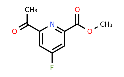 CAS 1393567-56-0 | Methyl 6-acetyl-4-fluoropyridine-2-carboxylate