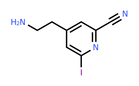 CAS 1393567-58-2 | 4-(2-Aminoethyl)-6-iodopyridine-2-carbonitrile
