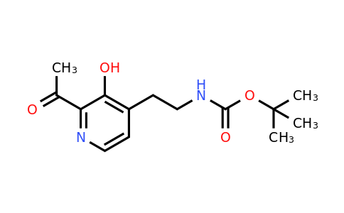 CAS 1393567-73-1 | Tert-butyl 2-(2-acetyl-3-hydroxypyridin-4-YL)ethylcarbamate