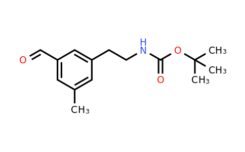 CAS 1393568-04-1 | Tert-butyl 2-(3-formyl-5-methylphenyl)ethylcarbamate