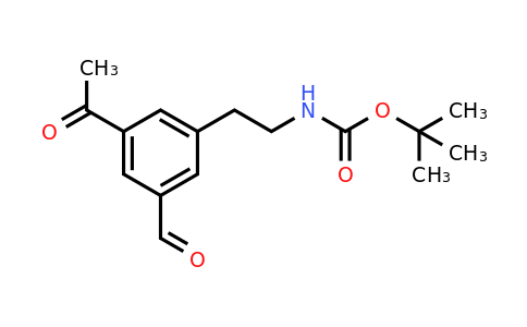CAS 1393568-28-9 | Tert-butyl 2-(3-acetyl-5-formylphenyl)ethylcarbamate
