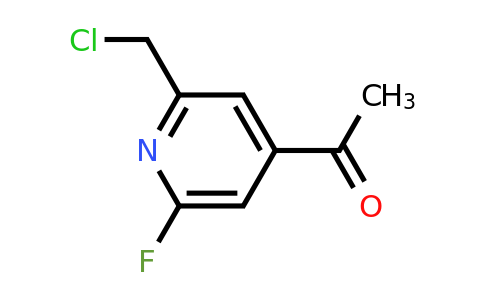 CAS 1393568-36-9 | 1-[2-(Chloromethyl)-6-fluoropyridin-4-YL]ethanone
