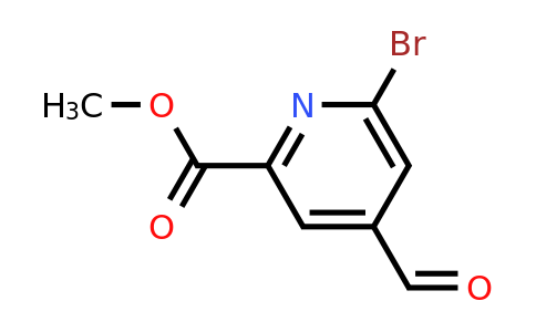 CAS 1393568-56-3 | Methyl 6-bromo-4-formylpyridine-2-carboxylate