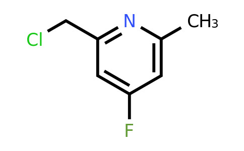 CAS 1393568-59-6 | 2-(Chloromethyl)-4-fluoro-6-methylpyridine