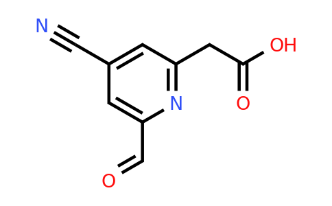 CAS 1393568-60-9 | (4-Cyano-6-formylpyridin-2-YL)acetic acid