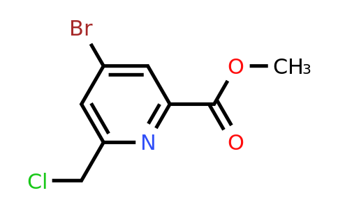 CAS 1393568-72-3 | Methyl 4-bromo-6-(chloromethyl)pyridine-2-carboxylate