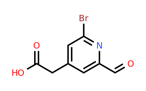 CAS 1393568-84-7 | (2-Bromo-6-formylpyridin-4-YL)acetic acid
