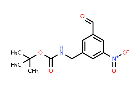 CAS 1393568-90-5 | Tert-butyl 3-formyl-5-nitrobenzylcarbamate