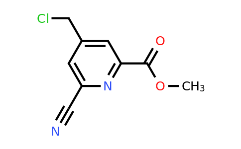 CAS 1393569-05-5 | Methyl 4-(chloromethyl)-6-cyanopyridine-2-carboxylate