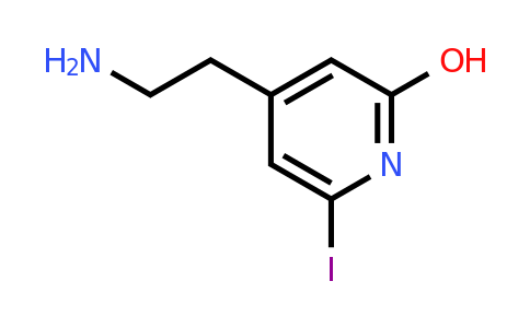CAS 1393569-20-4 | 4-(2-Aminoethyl)-6-iodopyridin-2-ol