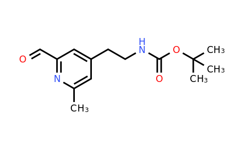 CAS 1393569-26-0 | Tert-butyl 2-(2-formyl-6-methylpyridin-4-YL)ethylcarbamate