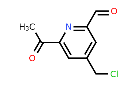 CAS 1393569-43-1 | 6-Acetyl-4-(chloromethyl)pyridine-2-carbaldehyde