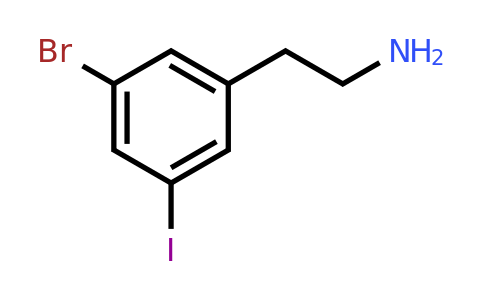 CAS 1393569-71-5 | 2-(3-Bromo-5-iodophenyl)ethanamine