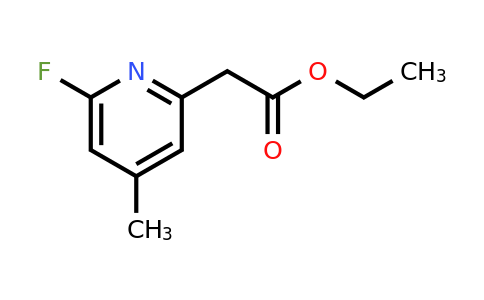 CAS 1393570-29-0 | Ethyl (6-fluoro-4-methylpyridin-2-YL)acetate
