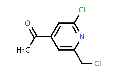 CAS 1393570-32-5 | 1-[2-Chloro-6-(chloromethyl)pyridin-4-YL]ethanone