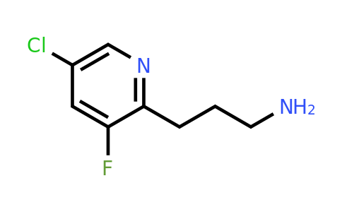 CAS 1393570-43-8 | 3-(5-Chloro-3-fluoropyridin-2-YL)propan-1-amine