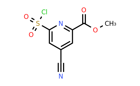 CAS 1393570-46-1 | Methyl 6-(chlorosulfonyl)-4-cyanopyridine-2-carboxylate