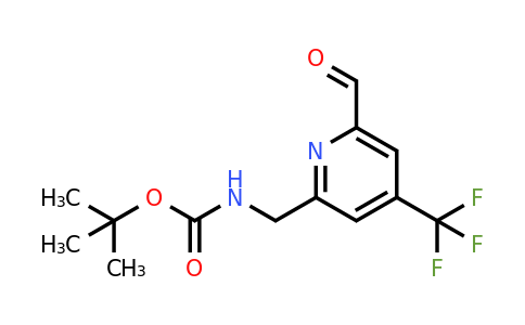 CAS 1393570-79-0 | Tert-butyl [6-formyl-4-(trifluoromethyl)pyridin-2-YL]methylcarbamate