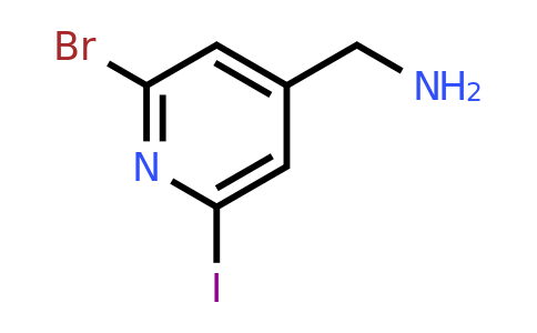 CAS 1393571-00-0 | (2-Bromo-6-iodopyridin-4-YL)methylamine