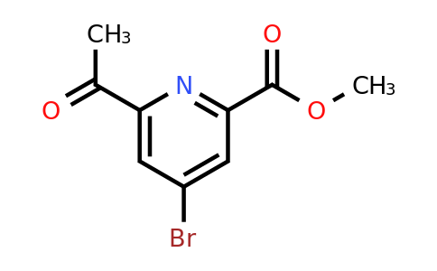 CAS 1393571-05-5 | Methyl 6-acetyl-4-bromopyridine-2-carboxylate