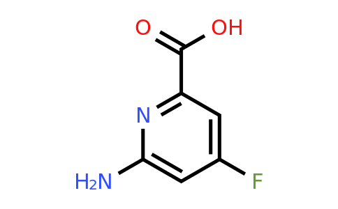 CAS 1393571-99-7 | 6-Amino-4-fluoropyridine-2-carboxylic acid