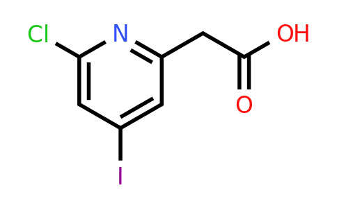 CAS 1393572-08-1 | (6-Chloro-4-iodopyridin-2-YL)acetic acid