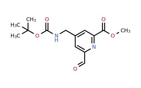 CAS 1393572-11-6 | Methyl 4-[[(tert-butoxycarbonyl)amino]methyl]-6-formylpyridine-2-carboxylate