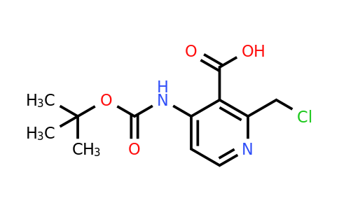 CAS 1393572-13-8 | 4-[(Tert-butoxycarbonyl)amino]-2-(chloromethyl)nicotinic acid