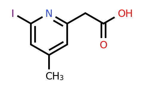 CAS 1393572-24-1 | (6-Iodo-4-methylpyridin-2-YL)acetic acid