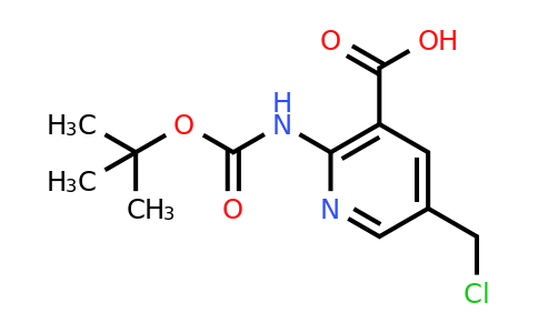 CAS 1393572-26-3 | 2-[(Tert-butoxycarbonyl)amino]-5-(chloromethyl)nicotinic acid