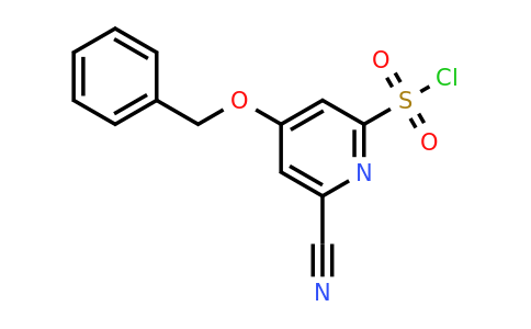 CAS 1393572-69-4 | 4-(Benzyloxy)-6-cyanopyridine-2-sulfonyl chloride