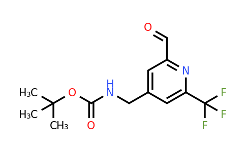 CAS 1393572-85-4 | Tert-butyl [2-formyl-6-(trifluoromethyl)pyridin-4-YL]methylcarbamate