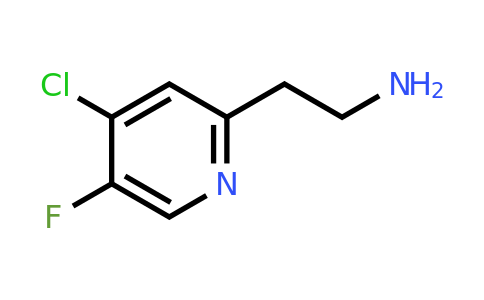 CAS 1393573-01-7 | 2-(4-Chloro-5-fluoropyridin-2-YL)ethanamine