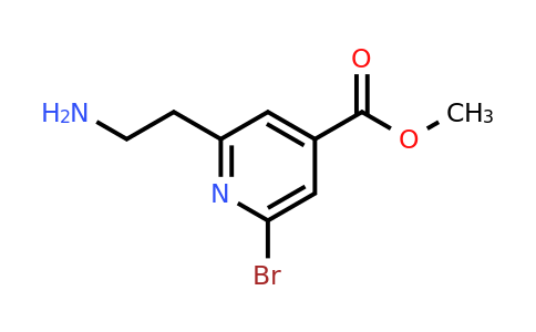 CAS 1393573-20-0 | Methyl 2-(2-aminoethyl)-6-bromoisonicotinate