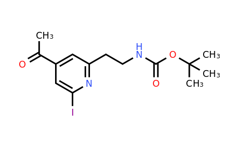 CAS 1393573-25-5 | Tert-butyl 2-(4-acetyl-6-iodopyridin-2-YL)ethylcarbamate