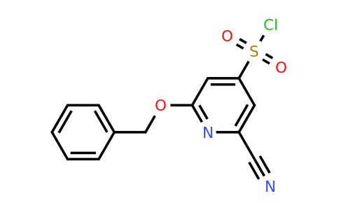 CAS 1393573-42-6 | 2-(Benzyloxy)-6-cyanopyridine-4-sulfonyl chloride