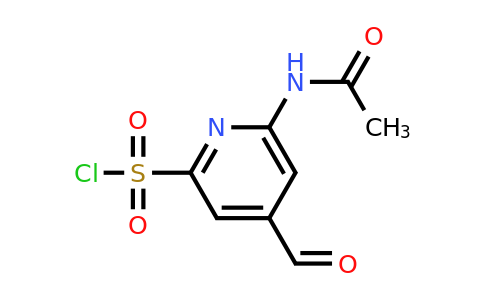 CAS 1393573-56-2 | 6-(Acetylamino)-4-formylpyridine-2-sulfonyl chloride