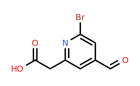 CAS 1393573-64-2 | (6-Bromo-4-formylpyridin-2-YL)acetic acid