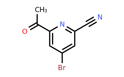 CAS 1393573-66-4 | 6-Acetyl-4-bromopyridine-2-carbonitrile